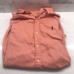 Ralph Lauren Long Sleeve Button Up (Orange)